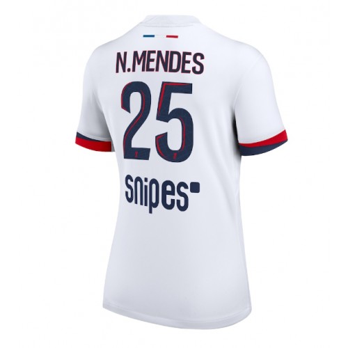 Paris Saint-Germain Nuno Mendes #25 Borte Drakt Dame 2025-26 Kortermet Paris Saint-Germain Nuno Mendes #25 Borte Drakt Dame 2025-26 Kortermet