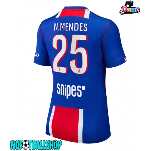 Paris Saint-Germain Nuno Mendes #25 Hjemmedrakt Dame 2026-27 Kortermet Paris Saint-Germain Nuno Mendes #25 Hjemmedrakt Dame 2026-27 Kortermet