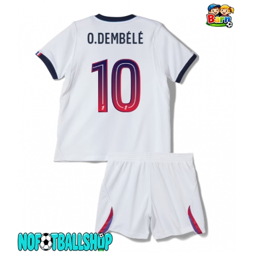 Paris Saint-Germain Ousmane Dembele #10 Bortedraktsett Barn 2026-27 Kortermet (+ Korte bukser) Paris Saint-Germain Ousmane Dembele #10 Bortedraktsett Barn 2026-27 Kortermet (+ Korte bukser)