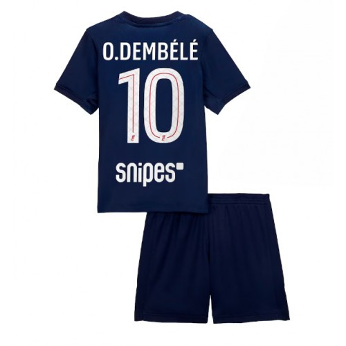 Paris Saint-Germain Ousmane Dembele #10 Hjemmedraktsett Barn 2025-26 Kortermet (+ Korte bukser) Paris Saint-Germain Ousmane Dembele #10 Hjemmedraktsett Barn 2025-26 Kortermet (+ Korte bukser)