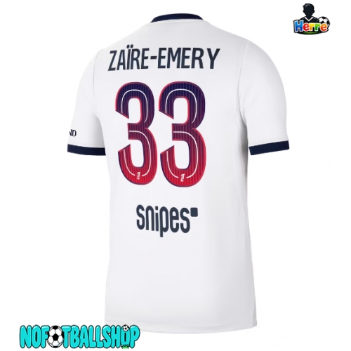 Paris Saint-Germain Warren Zaire-Emery #33 Borte Drakt 2026-27 Kortermet Paris Saint-Germain Warren Zaire-Emery #33 Borte Drakt 2026-27 Kortermet