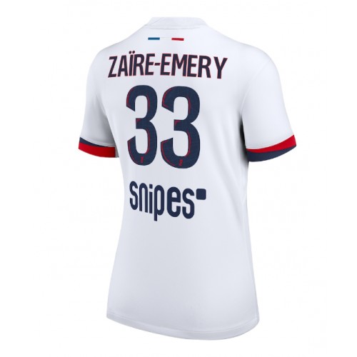 Paris Saint-Germain Warren Zaire-Emery #33 Borte Drakt Dame 2025-26 Kortermet Paris Saint-Germain Warren Zaire-Emery #33 Borte Drakt Dame 2025-26 Kortermet