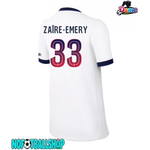 Paris Saint-Germain Warren Zaire-Emery #33 Borte Drakt Dame 2026-27 Kortermet Paris Saint-Germain Warren Zaire-Emery #33 Borte Drakt Dame 2026-27 Kortermet