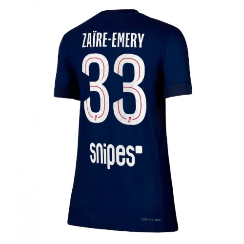 Paris Saint-Germain Warren Zaire-Emery #33 Hjemmedrakt Dame 2025-26 Kortermet Paris Saint-Germain Warren Zaire-Emery #33 Hjemmedrakt Dame 2025-26 Kortermet