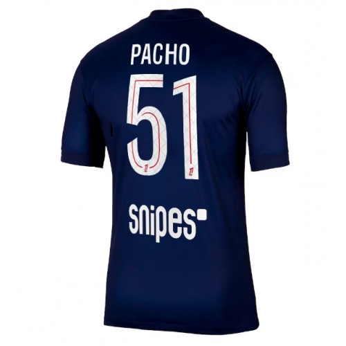 Paris Saint-Germain Willian Pacho #51 Hjemmedrakt 2025-26 Kortermet Paris Saint-Germain Willian Pacho #51 Hjemmedrakt 2025-26 Kortermet