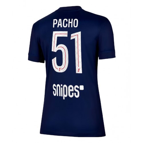 Paris Saint-Germain Willian Pacho #51 Hjemmedrakt Dame 2025-26 Kortermet Paris Saint-Germain Willian Pacho #51 Hjemmedrakt Dame 2025-26 Kortermet