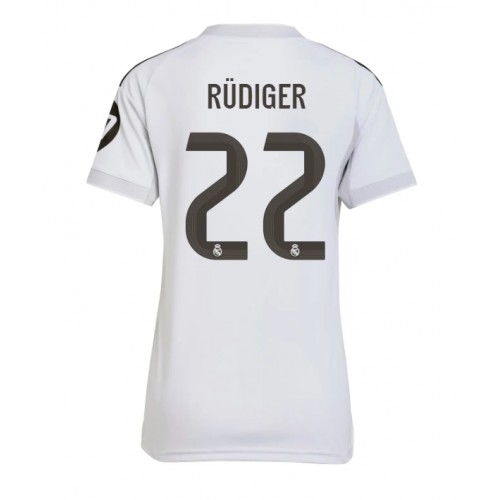 Real Madrid Antonio Rudiger #22 Hjemmedrakt Dame 2025-26 Kortermet Real Madrid Antonio Rudiger #22 Hjemmedrakt Dame 2025-26 Kortermet