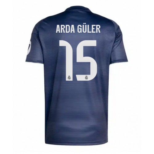 Real Madrid Arda Guler #15 Borte Drakt 2025-26 Kortermet Real Madrid Arda Guler #15 Borte Drakt 2025-26 Kortermet