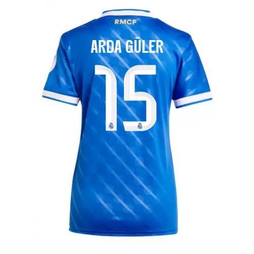 Real Madrid Arda Guler #15 Tredjedrakt Dame 2025-26 Kortermet Real Madrid Arda Guler #15 Tredjedrakt Dame 2025-26 Kortermet