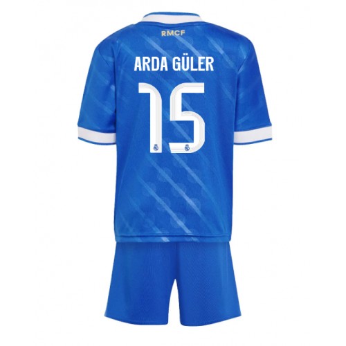 Real Madrid Arda Guler #15 Tredjedraktsett Barn 2025-26 Kortermet (+ Korte bukser) Real Madrid Arda Guler #15 Tredjedraktsett Barn 2025-26 Kortermet (+ Korte bukser)