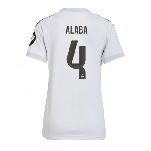 Real Madrid David Alaba #4 Hjemmedrakt Dame 2025-26 Kortermet Real Madrid David Alaba #4 Hjemmedrakt Dame 2025-26 Kortermet