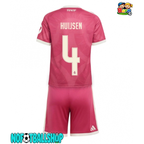 Real Madrid Dean Huijsen #4 Tredjedraktsett Barn 2026-27 Kortermet (+ Korte bukser) Real Madrid Dean Huijsen #4 Tredjedraktsett Barn 2026-27 Kortermet (+ Korte bukser)