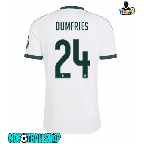 Real Madrid Denzel Dumfries #24 Hjemmedrakt 2026-27 Kortermet Real Madrid Denzel Dumfries #24 Hjemmedrakt 2026-27 Kortermet