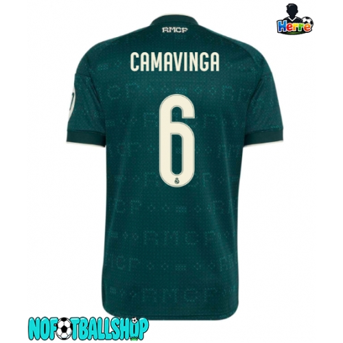 Real Madrid Eduardo Camavinga #6 Borte Drakt 2026-27 Kortermet Real Madrid Eduardo Camavinga #6 Borte Drakt 2026-27 Kortermet