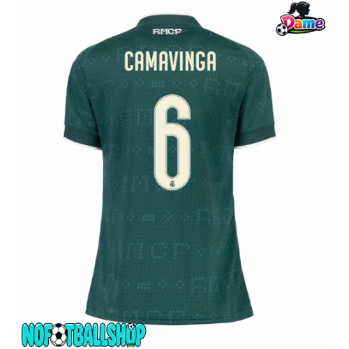 Real Madrid Eduardo Camavinga #6 Borte Drakt Dame 2026-27 Kortermet Real Madrid Eduardo Camavinga #6 Borte Drakt Dame 2026-27 Kortermet