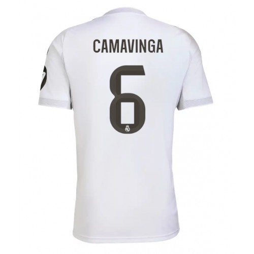 Real Madrid Eduardo Camavinga #6 Hjemmedrakt 2025-26 Kortermet Real Madrid Eduardo Camavinga #6 Hjemmedrakt 2025-26 Kortermet