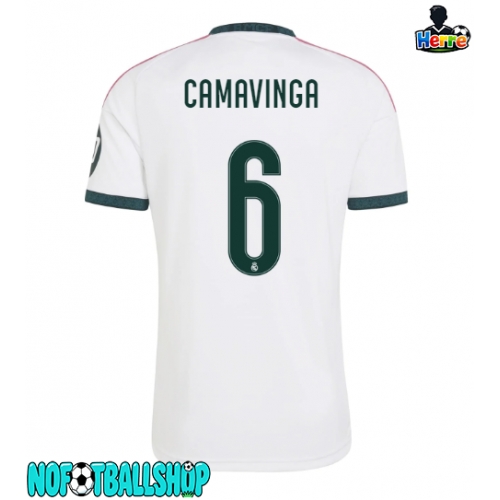 Real Madrid Eduardo Camavinga #6 Hjemmedrakt 2026-27 Kortermet Real Madrid Eduardo Camavinga #6 Hjemmedrakt 2026-27 Kortermet