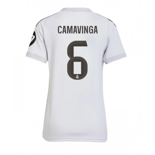 Real Madrid Eduardo Camavinga #6 Hjemmedrakt Dame 2025-26 Kortermet Real Madrid Eduardo Camavinga #6 Hjemmedrakt Dame 2025-26 Kortermet