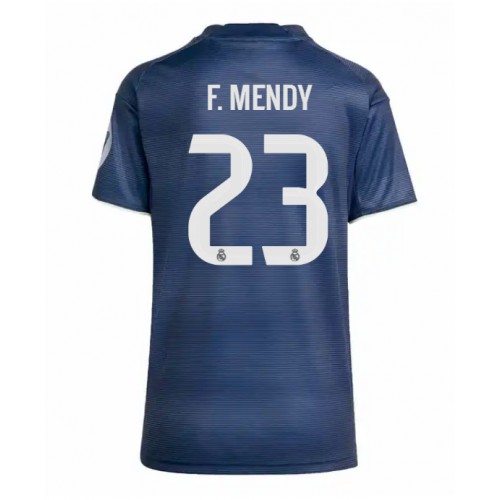 Real Madrid Ferland Mendy #23 Borte Drakt Dame 2025-26 Kortermet Real Madrid Ferland Mendy #23 Borte Drakt Dame 2025-26 Kortermet