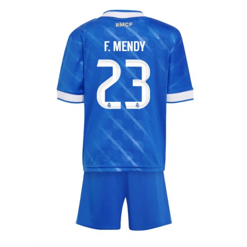 Real Madrid Ferland Mendy #23 Tredjedraktsett Barn 2025-26 Kortermet (+ Korte bukser) Real Madrid Ferland Mendy #23 Tredjedraktsett Barn 2025-26 Kortermet (+ Korte bukser)