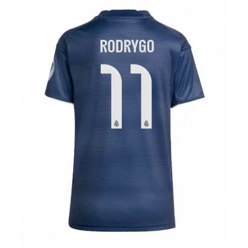 Real Madrid Rodrygo Goes #11 Borte Drakt Dame 2025-26 Kortermet Real Madrid Rodrygo Goes #11 Borte Drakt Dame 2025-26 Kortermet