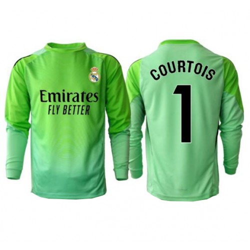 Real Madrid Thibaut Courtois #1 Keeper Borte Drakt 2025-26 Langermet Real Madrid Thibaut Courtois #1 Keeper Borte Drakt 2025-26 Langermet