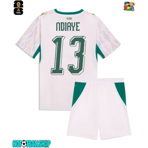 Senegal Iliman Ndiaye #13 Hjemmedraktsett Barn VM 2026 Kortermet (+ Korte bukser) Senegal Iliman Ndiaye #13 Hjemmedraktsett Barn VM 2026 Kortermet (+ Korte bukser)