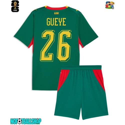 Senegal Pape Gueye #26 Bortedraktsett Barn VM 2026 Kortermet (+ Korte bukser) Senegal Pape Gueye #26 Bortedraktsett Barn VM 2026 Kortermet (+ Korte bukser)