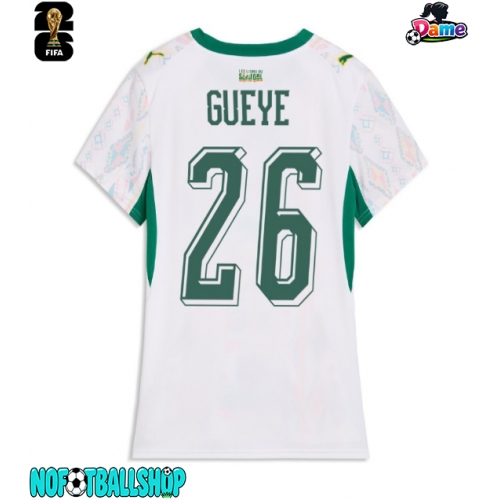 Senegal Pape Gueye #26 Hjemmedrakt Dame VM 2026 Kortermet Senegal Pape Gueye #26 Hjemmedrakt Dame VM 2026 Kortermet