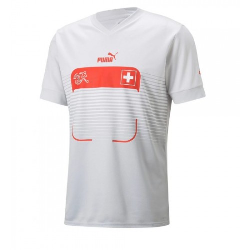 Sveits Breel Embolo #7 Borte Drakt VM 2022 Kortermet