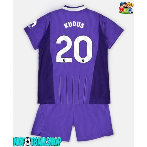 Tottenham Hotspur Mohammed Kudus #20 Tredjedraktsett Barn 2026-27 Kortermet (+ Korte bukser) Tottenham Hotspur Mohammed Kudus #20 Tredjedraktsett Barn 2026-27 Kortermet (+ Korte bukser)