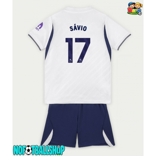 Tottenham Hotspur Savio #17 Hjemmedraktsett Barn 2026-27 Kortermet (+ Korte bukser) Tottenham Hotspur Savio #17 Hjemmedraktsett Barn 2026-27 Kortermet (+ Korte bukser)
