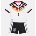Tyskland Jonathan Tah #4 Hjemmedraktsett Barn VM 2026 Kortermet (+ Korte bukser)
