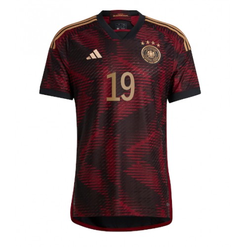 Tyskland Leroy Sane #19 Borte Drakt VM 2022 Kortermet