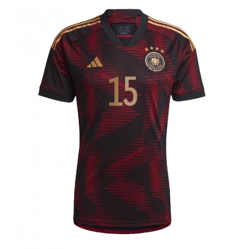 Tyskland Niklas Sule #15 Borte Drakt VM 2022 Kortermet