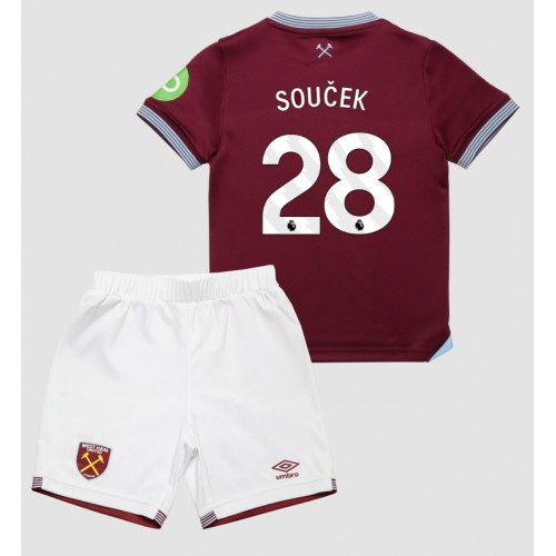 West Ham United Tomas Soucek #28 Hjemmedraktsett Barn 2025-26 Kortermet (+ Korte bukser) West Ham United Tomas Soucek #28 Hjemmedraktsett Barn 2025-26 Kortermet (+ Korte bukser)