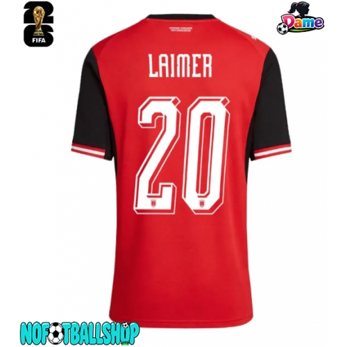 Østerrike Konrad Laimer #20 Hjemmedrakt Dame VM 2026 Kortermet Østerrike Konrad Laimer #20 Hjemmedrakt Dame VM 2026 Kortermet